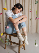 Chaussettes Transparentes Fleurs des Champs