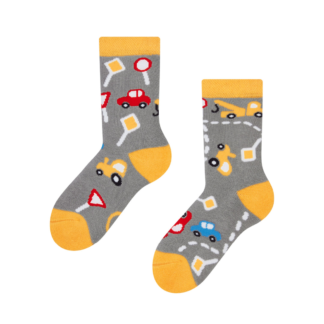 Chaussettes Chaudes Enfants Voitures et Routes