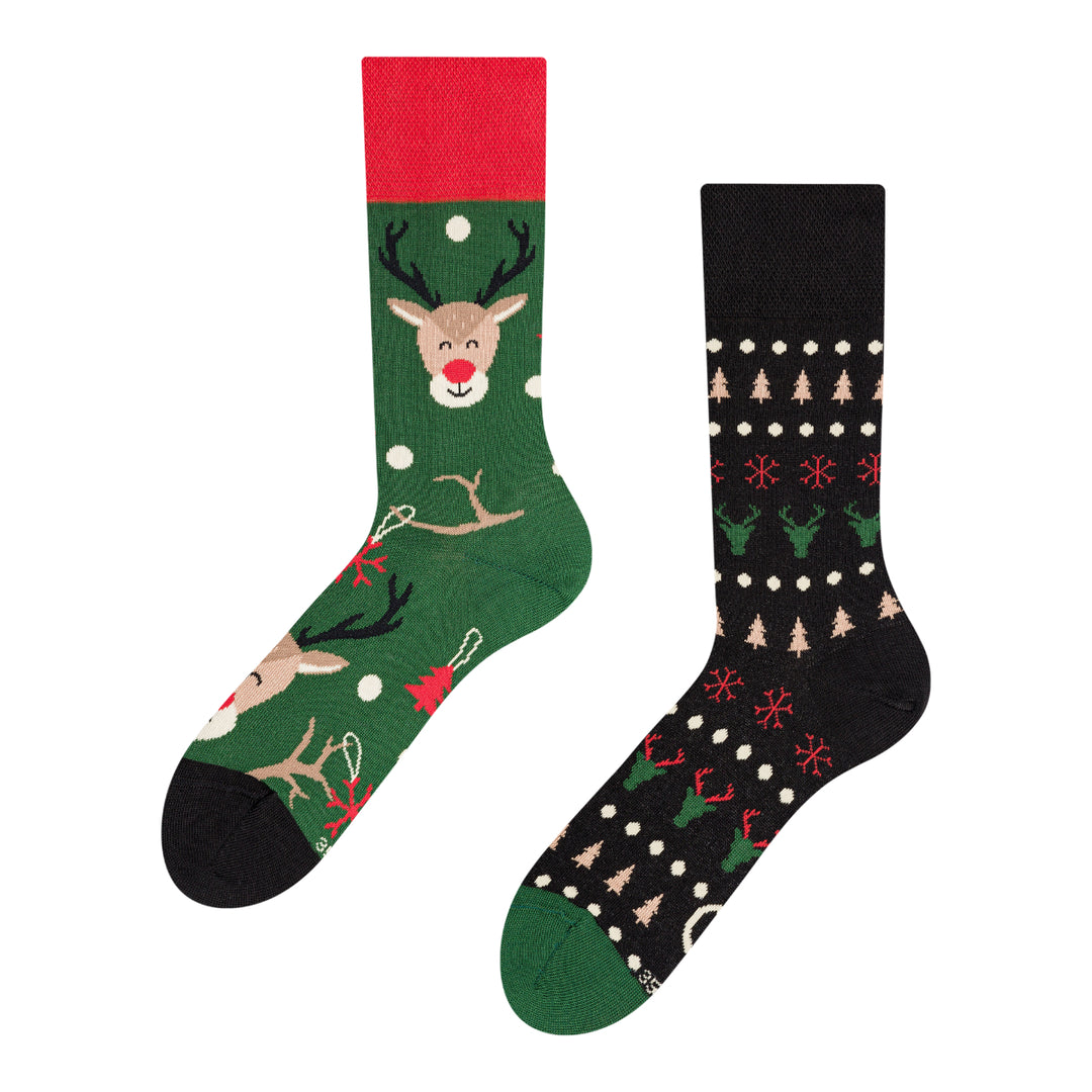 Chaussettes Rennes de Noël