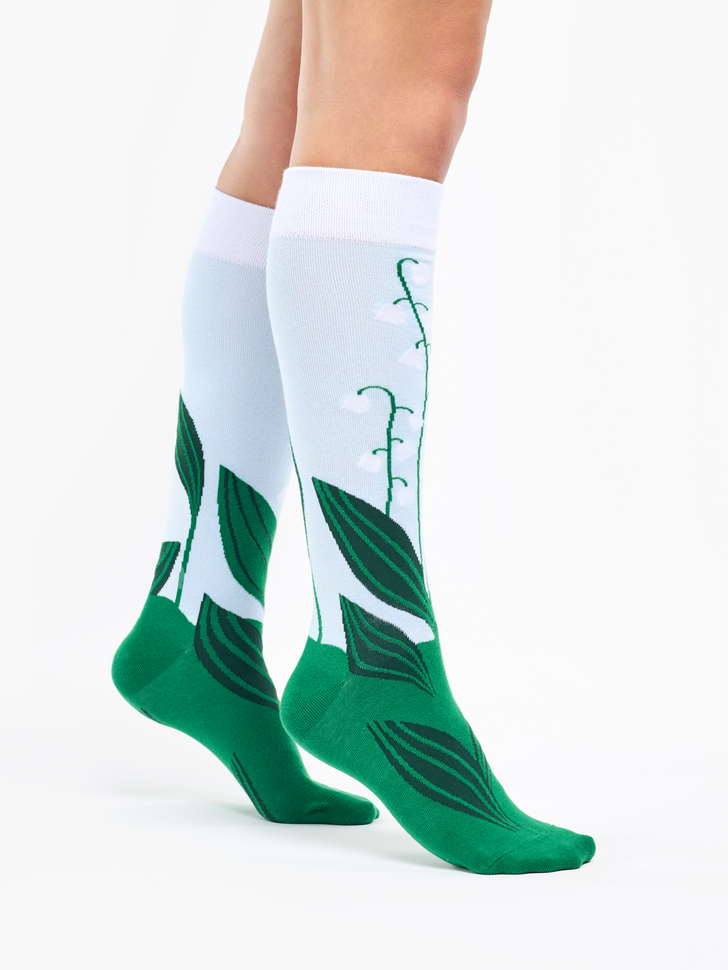Chaussettes Mi-Bas Muguet de la Vallée