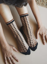 Chaussettes Transparentes Vetrata Brune