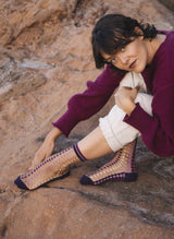 Chaussettes Transparentes Vetrata Violette