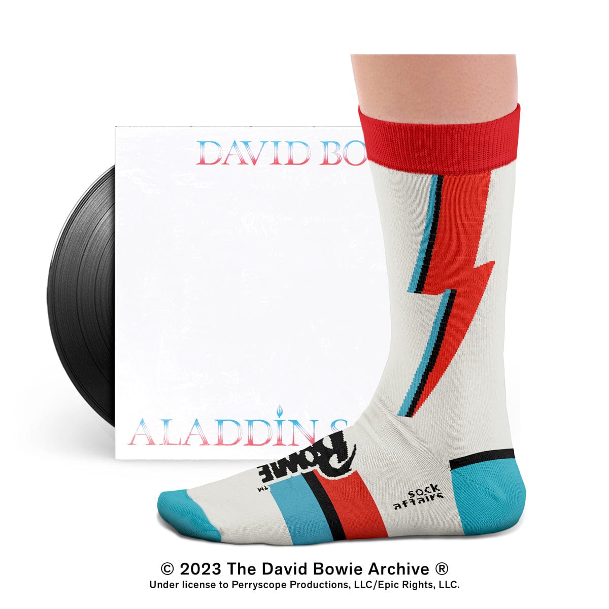 Le Bar a Chaussettes - Chaussettes Aladdin Sane, David Bowie