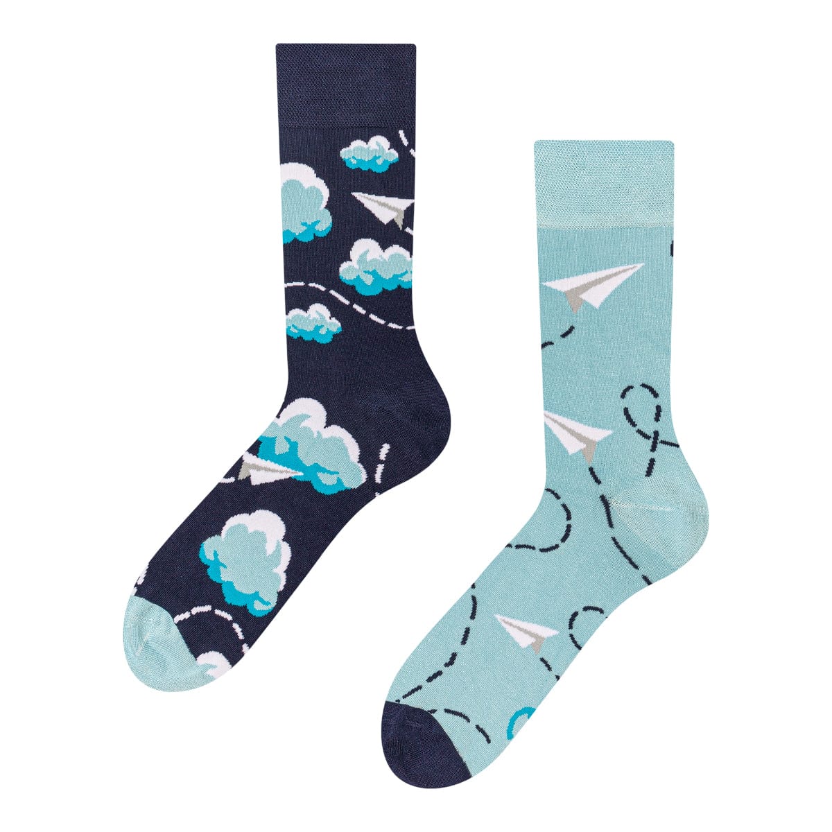 Le Bar a Chaussettes - Chaussettes bambou Avions en Papier dans les Nuages