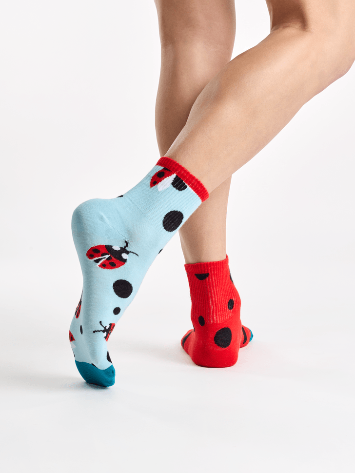 Le Bar a Chaussettes - Chaussettes courtes Coccinelles et Points