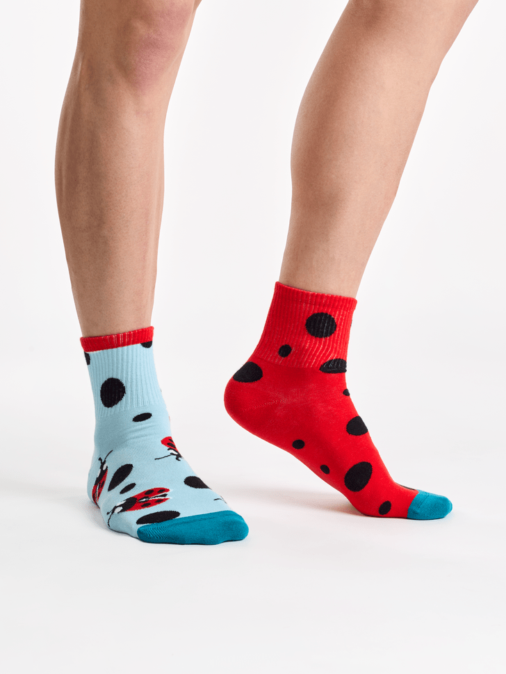 Le Bar a Chaussettes - Chaussettes courtes Coccinelles et Points