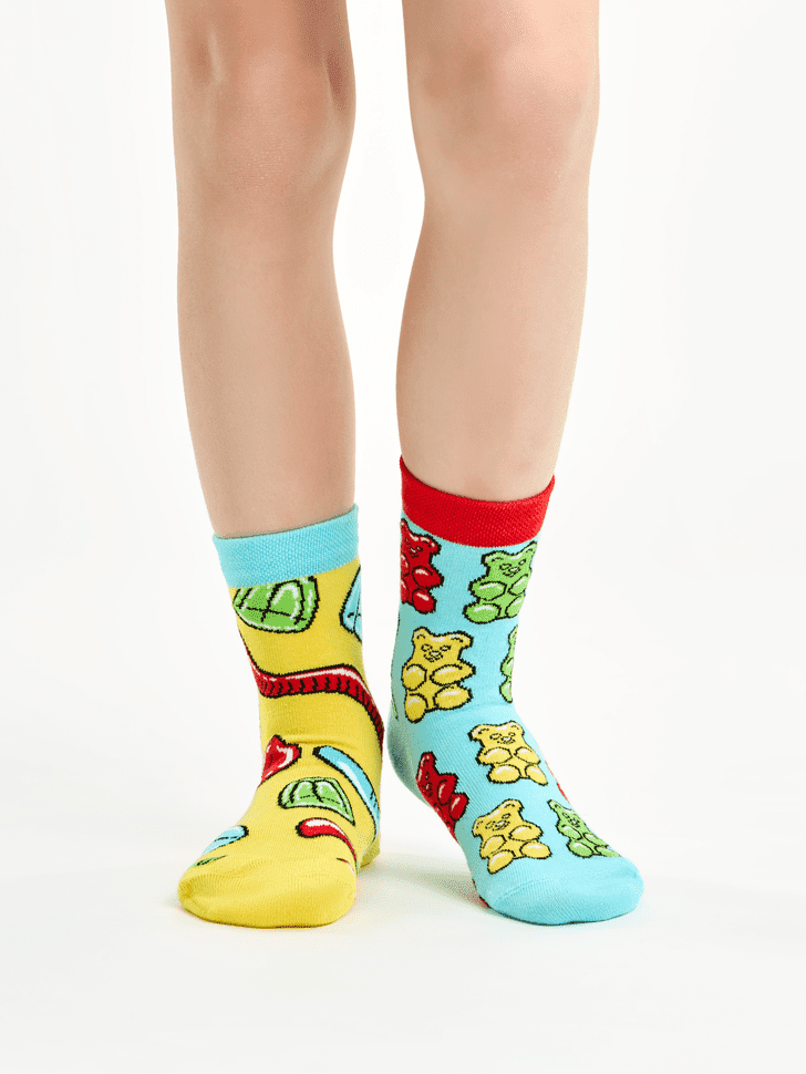 Le Bar a Chaussettes - Chaussettes Enfants Oursons en Bonbon Gélifié