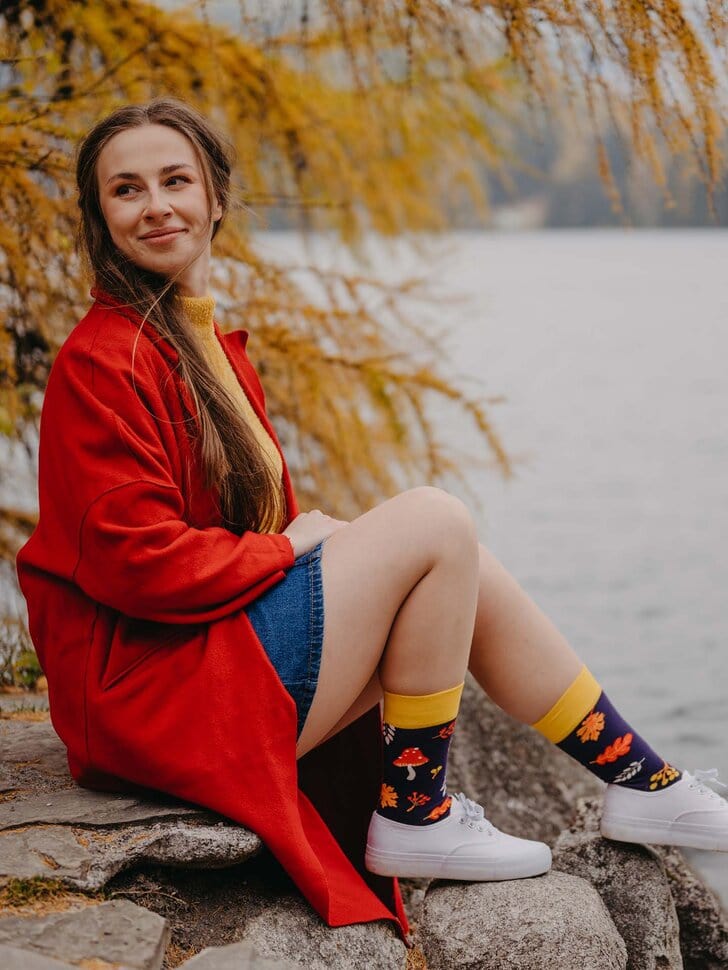Le Bar a Chaussettes - Chaussettes Escargot d'Automne