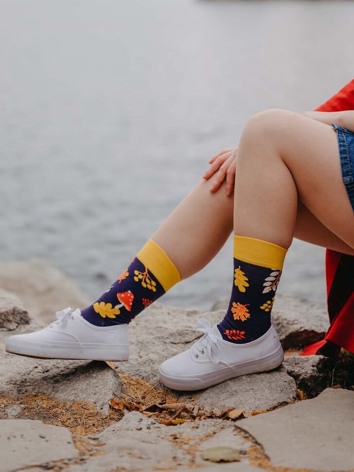 Le Bar a Chaussettes - Chaussettes Escargot d'Automne
