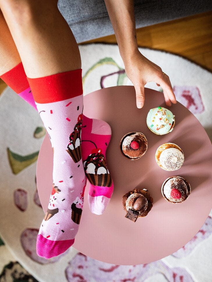Le Bar a Chaussettes - Chaussettes Muffins Rose