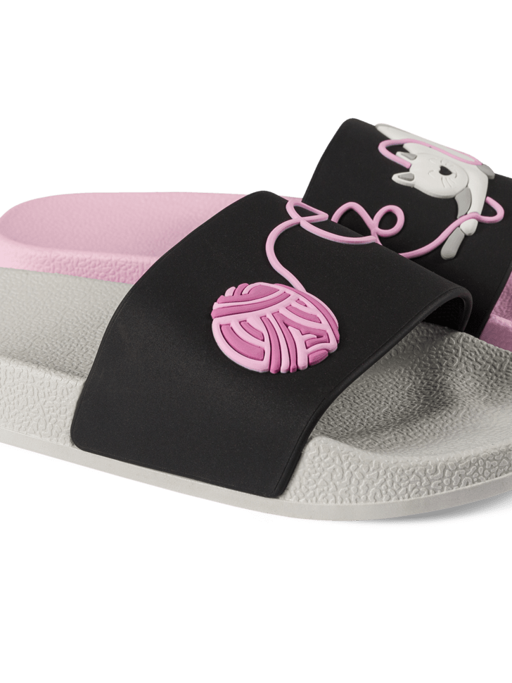 Le Bar a Chaussettes - Claquettes Chat et Pelote de Laine