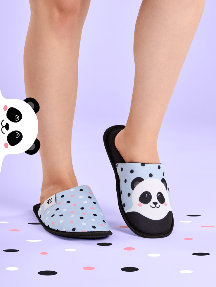 Le Bar a Chaussettes - Pantoufles Panda Joyeux