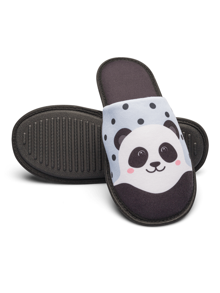 Le Bar a Chaussettes - Pantoufles Panda Joyeux