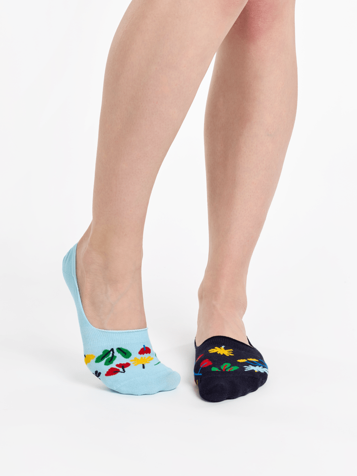 Le Bar a Chaussettes - Protège-pieds Aquarelle de Fleurs