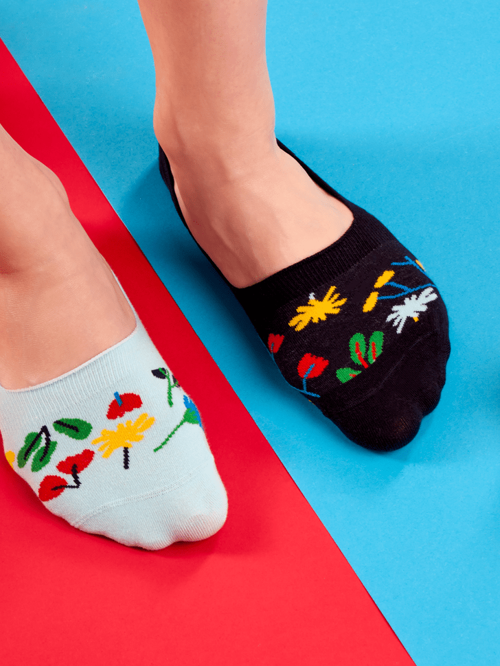 Le Bar a Chaussettes - Protège-pieds Aquarelle de Fleurs
