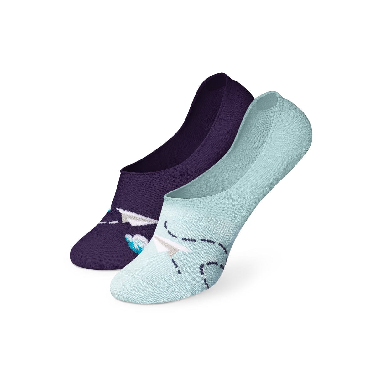 Le Bar a Chaussettes - Protège-pieds Avions en Papier dans les Nuages