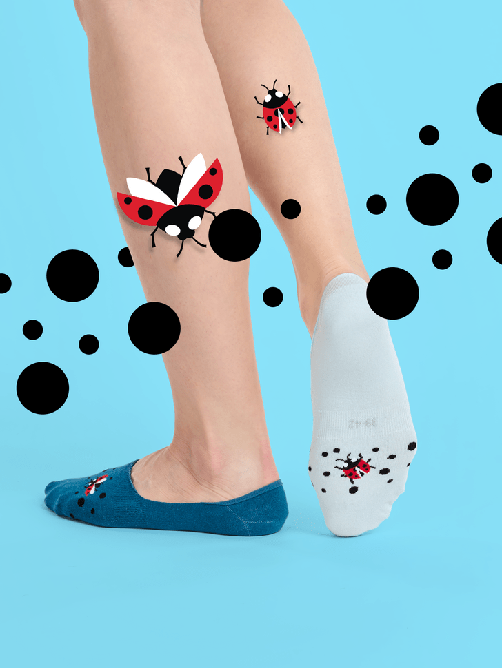 Le Bar a Chaussettes - Protège-pieds Coccinelles et Points