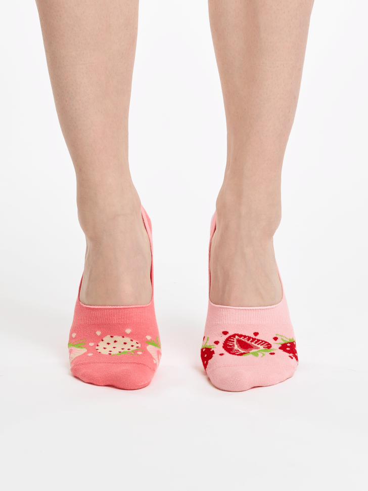 Le Bar a Chaussettes - Protège-pieds Fraises Sucrées