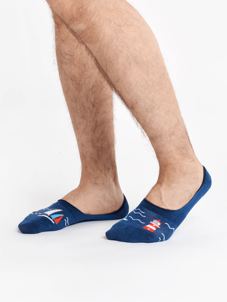 Le Bar a Chaussettes - Protège-pieds Phare et bateaux à voile