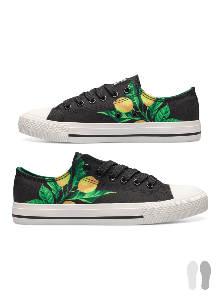 Le Bar a Chaussettes - Sneakers en toile Citrons