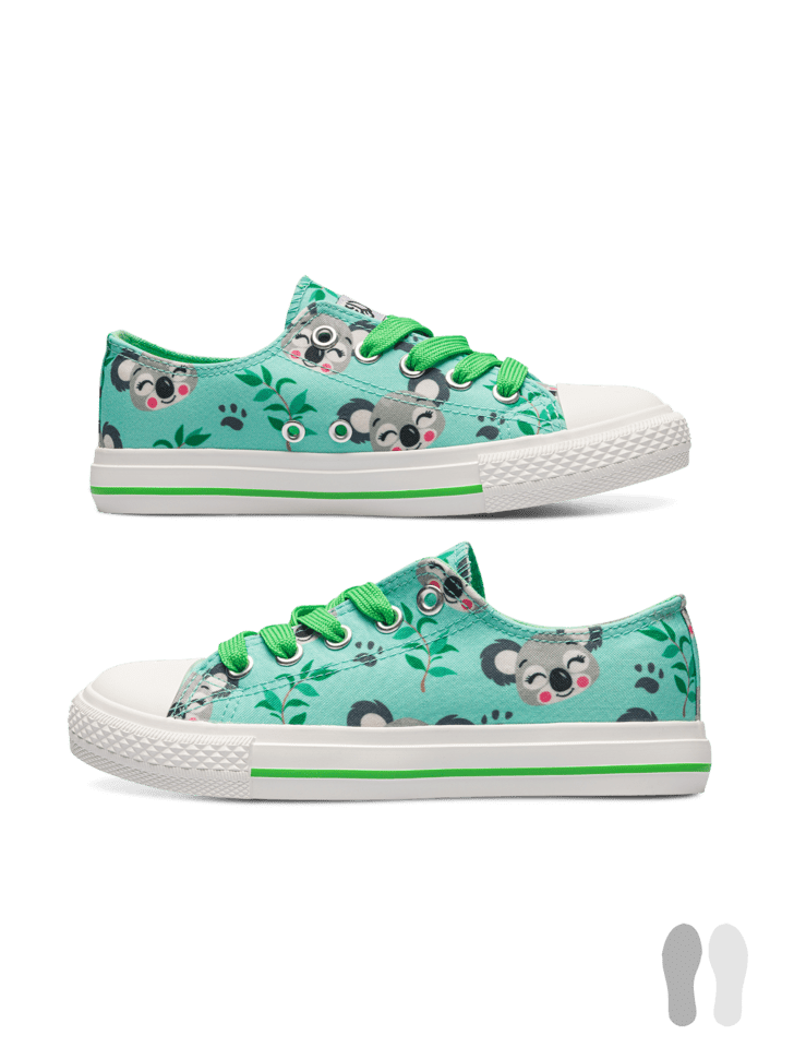 Le Bar a Chaussettes - Sneakers en toile Enfants Koala Heureux