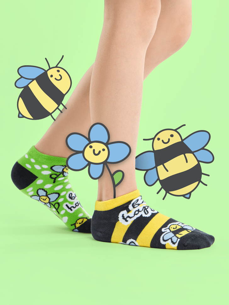 Le Bar a Chaussettes - Socquettes Enfants Abeilles Butineuses