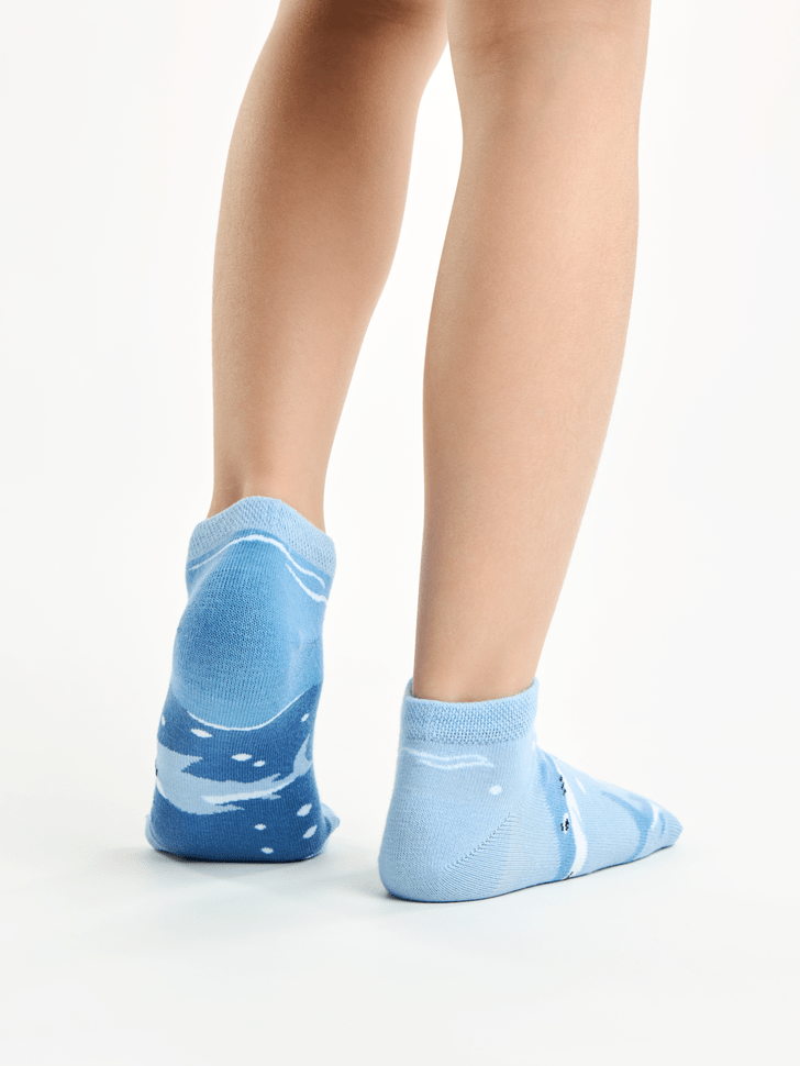 Le Bar a Chaussettes - Socquettes Enfants Requin Gris