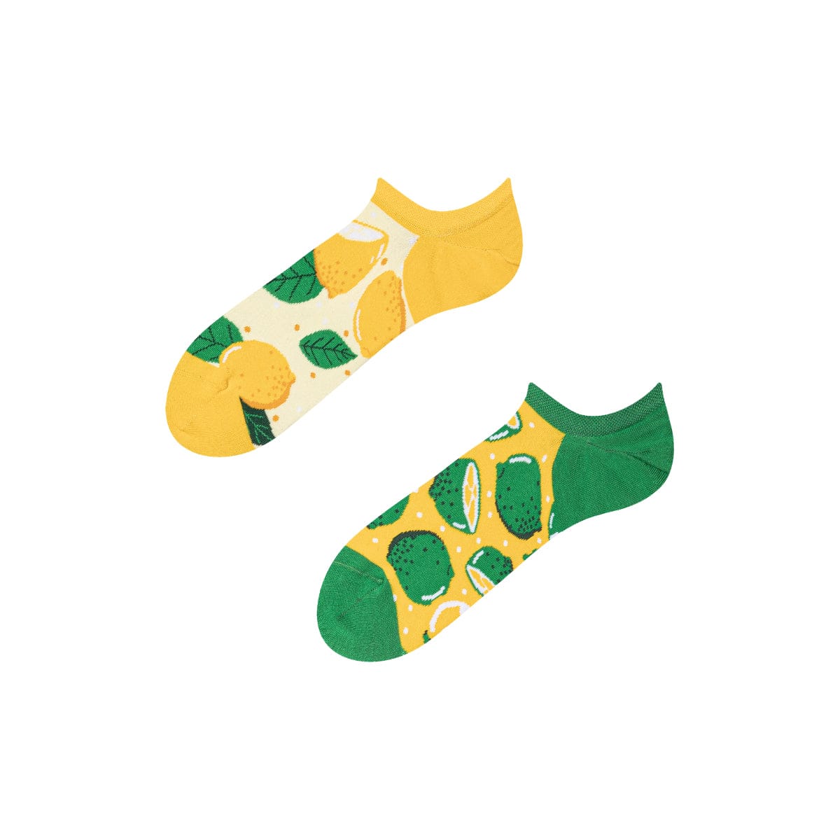 Le Bar a Chaussettes - Socquettes Invisibles Citrons Verts et Jaunes
