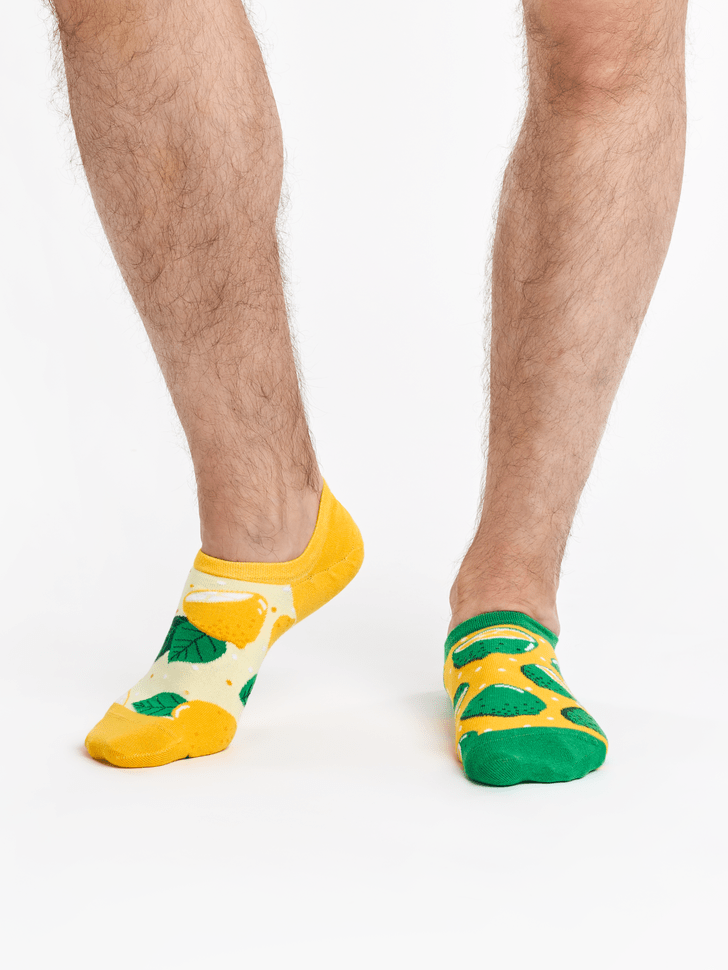 Le Bar a Chaussettes - Socquettes Invisibles Citrons Verts et Jaunes