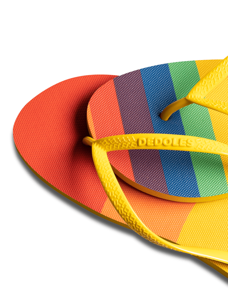 Le Bar a Chaussettes - Tongues Arc-en-ciel