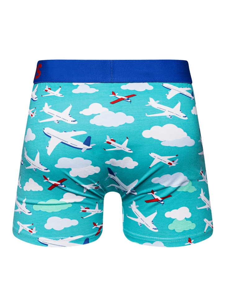 Le Bar a Chaussettes - Boxer Homme Avions dans les Nuages