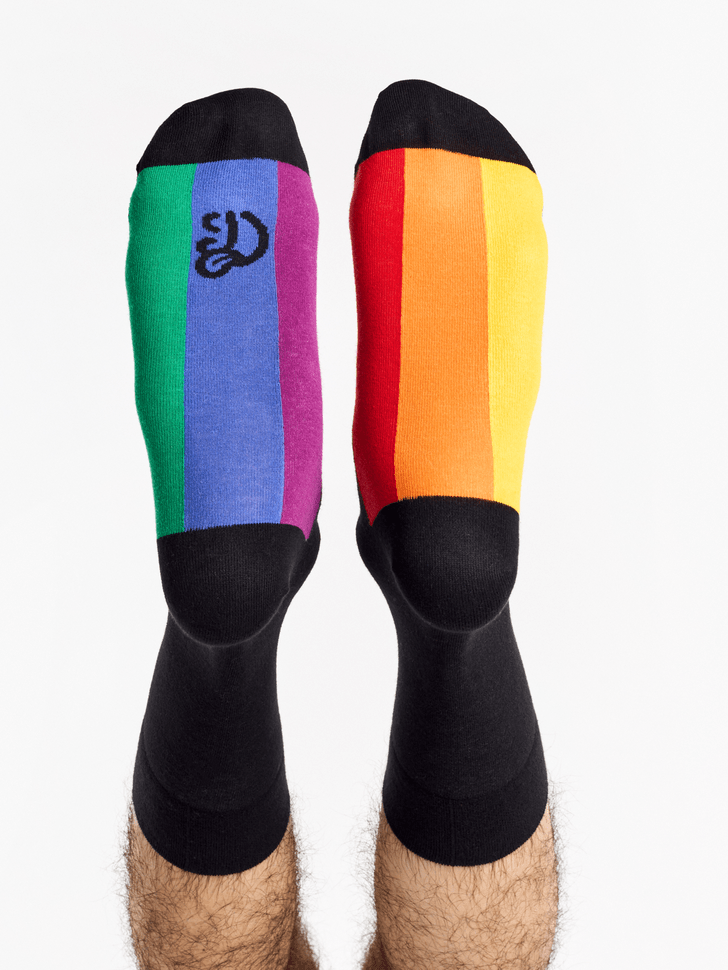 Le Bar a Chaussettes - Chaussettes Arc-En-Ciel Caché