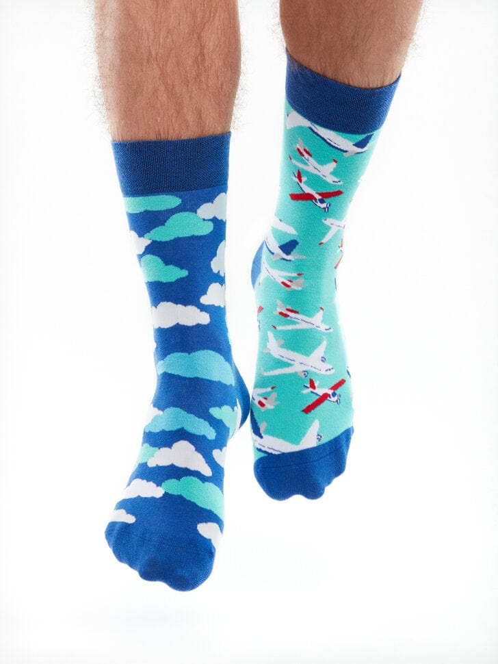 Le Bar a Chaussettes - Chaussettes Avions dans les Nuages