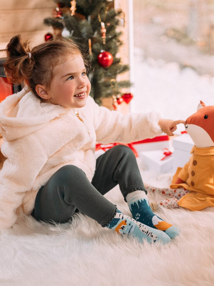 Le Bar a Chaussettes - Chaussettes Chaudes Enfants Renards en Hiver