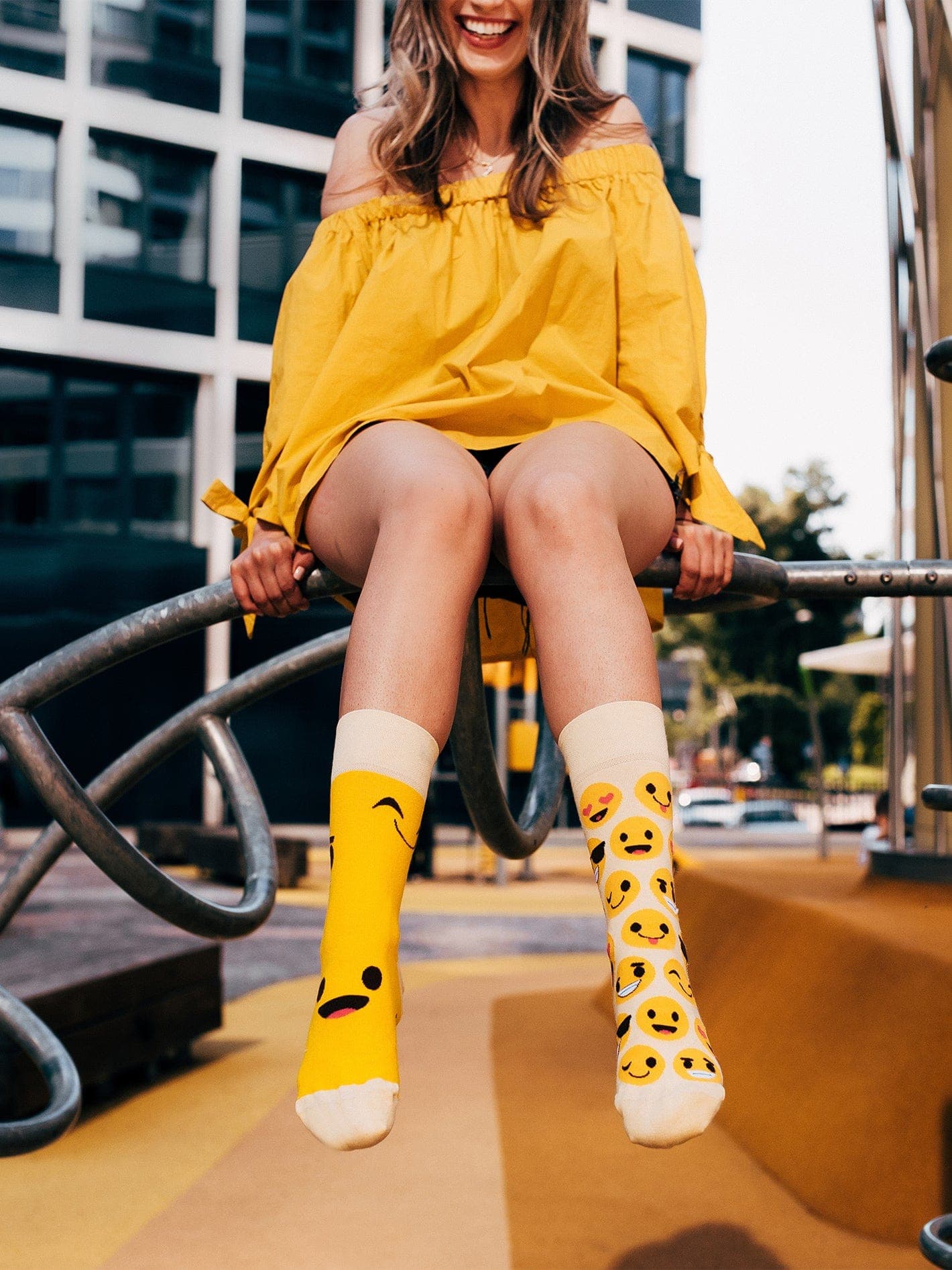 Le Bar a Chaussettes - Chaussettes Émoticône Smiley