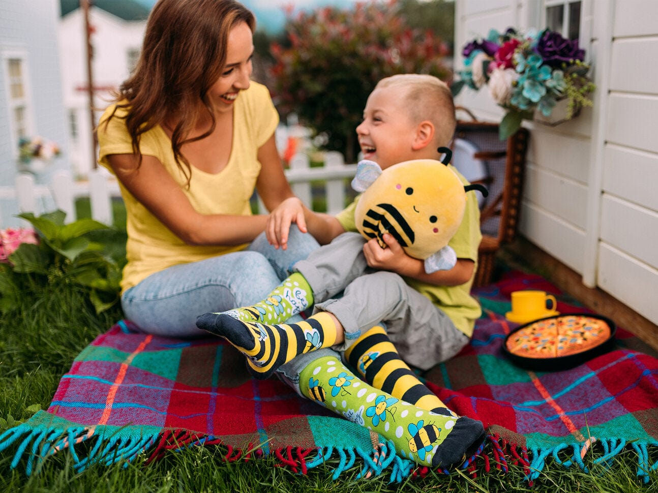 Le Bar a Chaussettes - Chaussettes Enfants Abeilles Butineuses