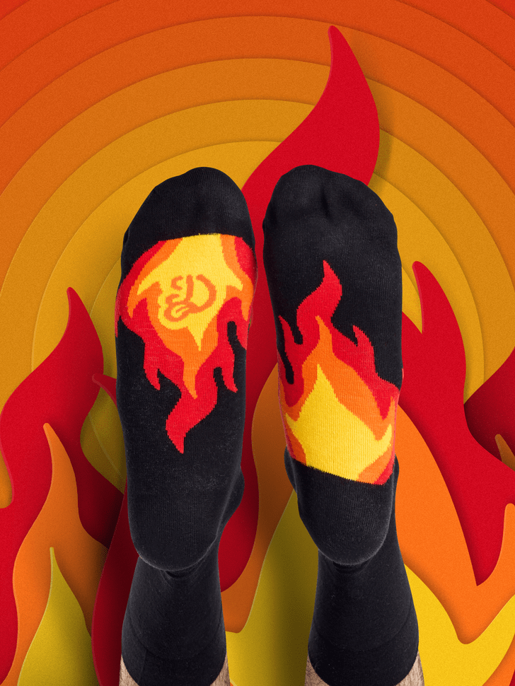 Le Bar a Chaussettes - Chaussettes Feu Caché