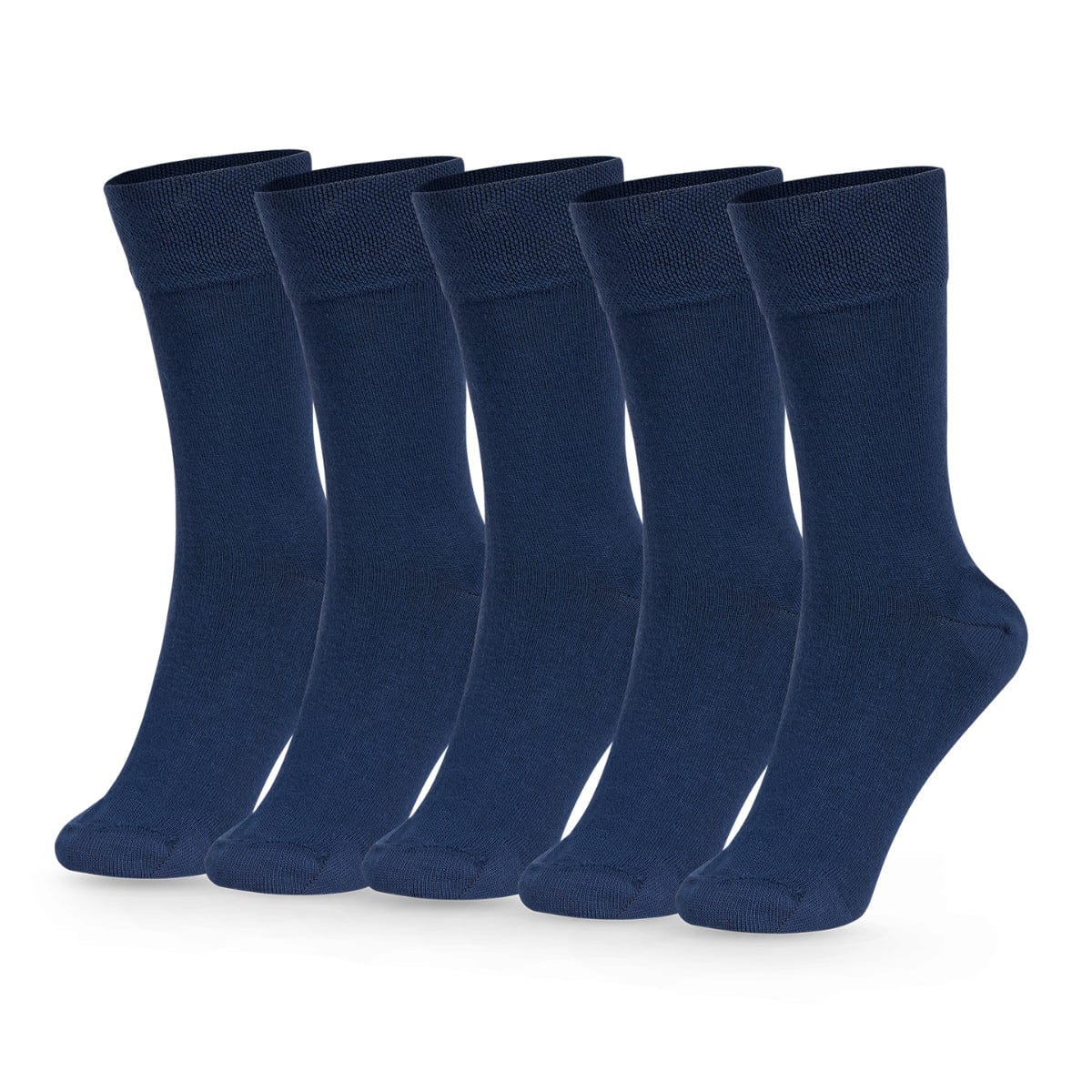 Le Bar a Chaussettes - Lot de 5 Paires de Chaussettes Classiques Bleues