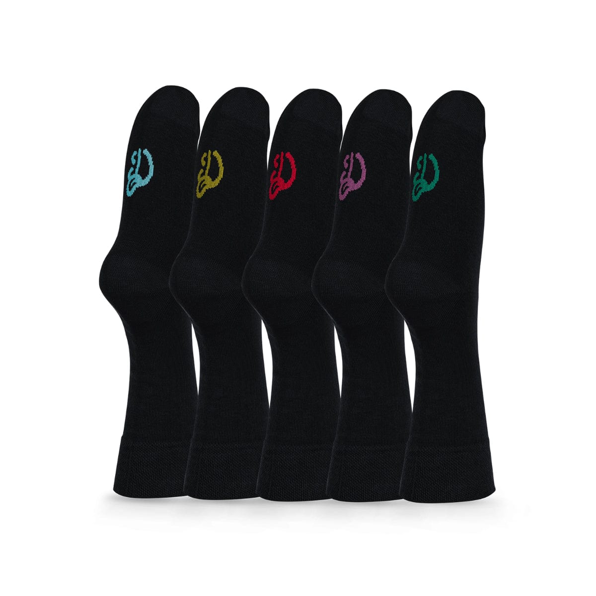 Le Bar a Chaussettes - Lot de 5 Paires de Chaussettes Classiques Noires.