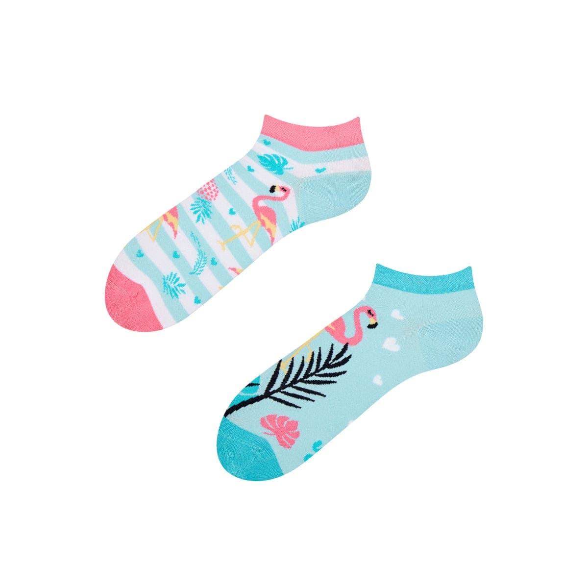 Le Bar a Chaussettes - Socquettes Flamants Roses Amoureux