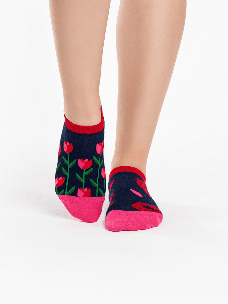 Le Bar a Chaussettes - Socquettes Invisibles Baisers de Tulipes