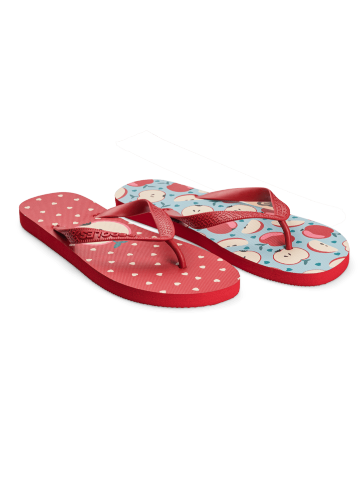 Le Bar a Chaussettes - Tongues Pommes Rouges