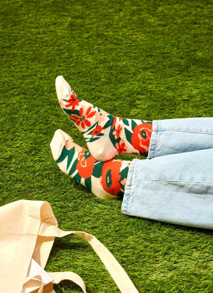 Chaussettes Aux Motifs Floraux