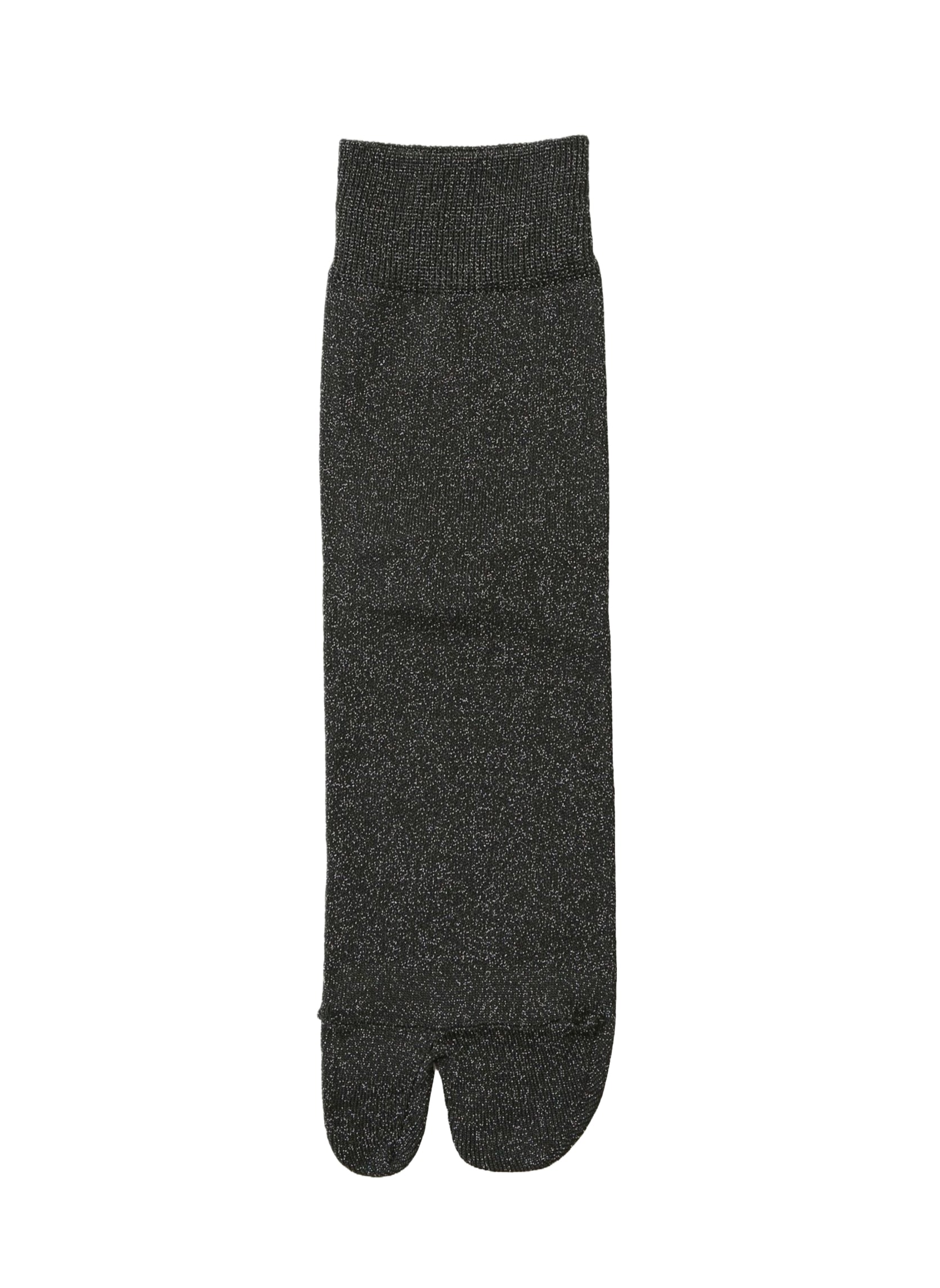 Chaussettes Tabi à Paillettes Noires