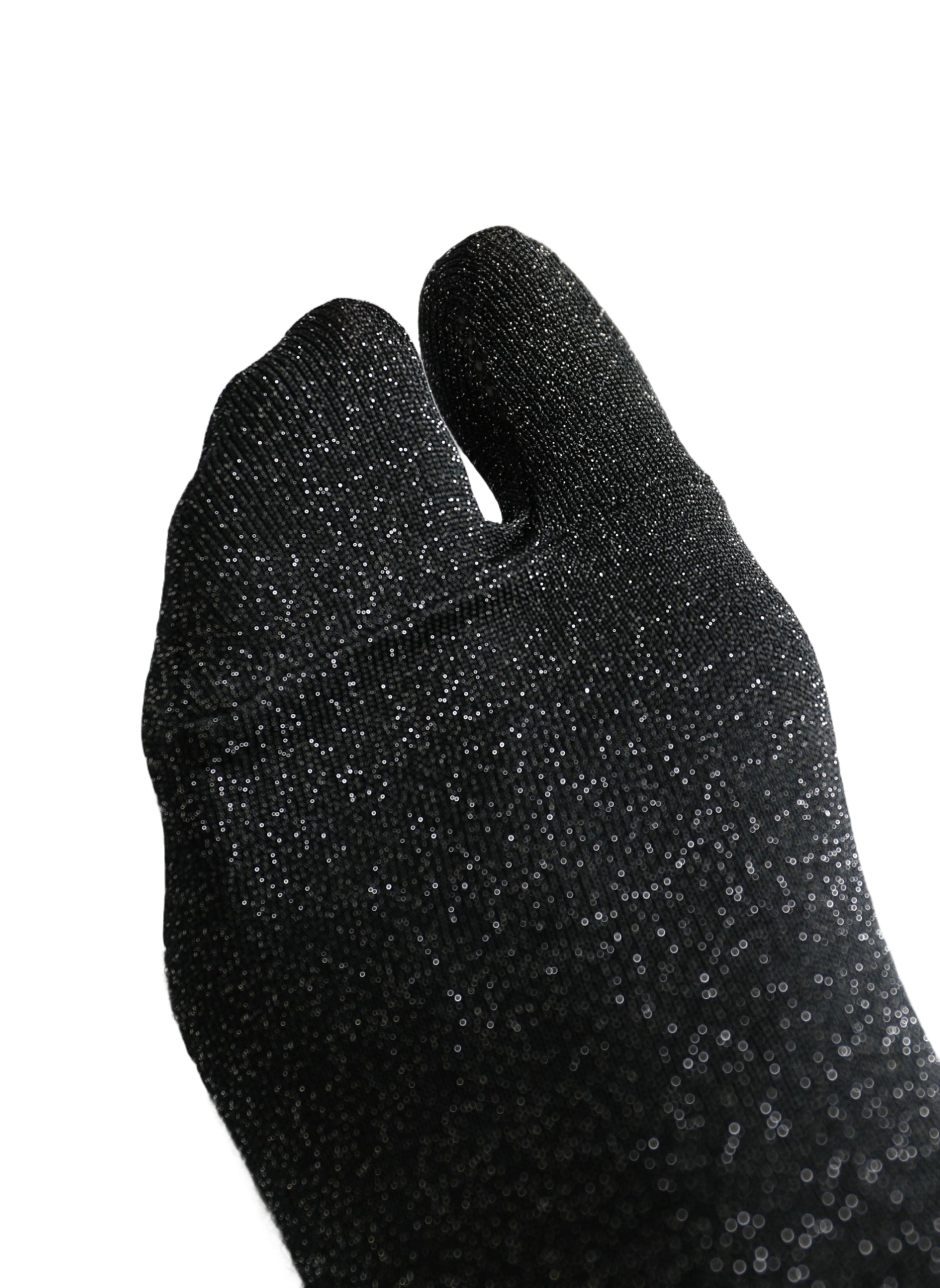 Chaussettes Tabi à Paillettes Noires