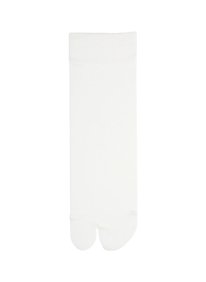 Chaussettes Tabi Courtes Unies en Coton Mélangé Blanches - Tabio