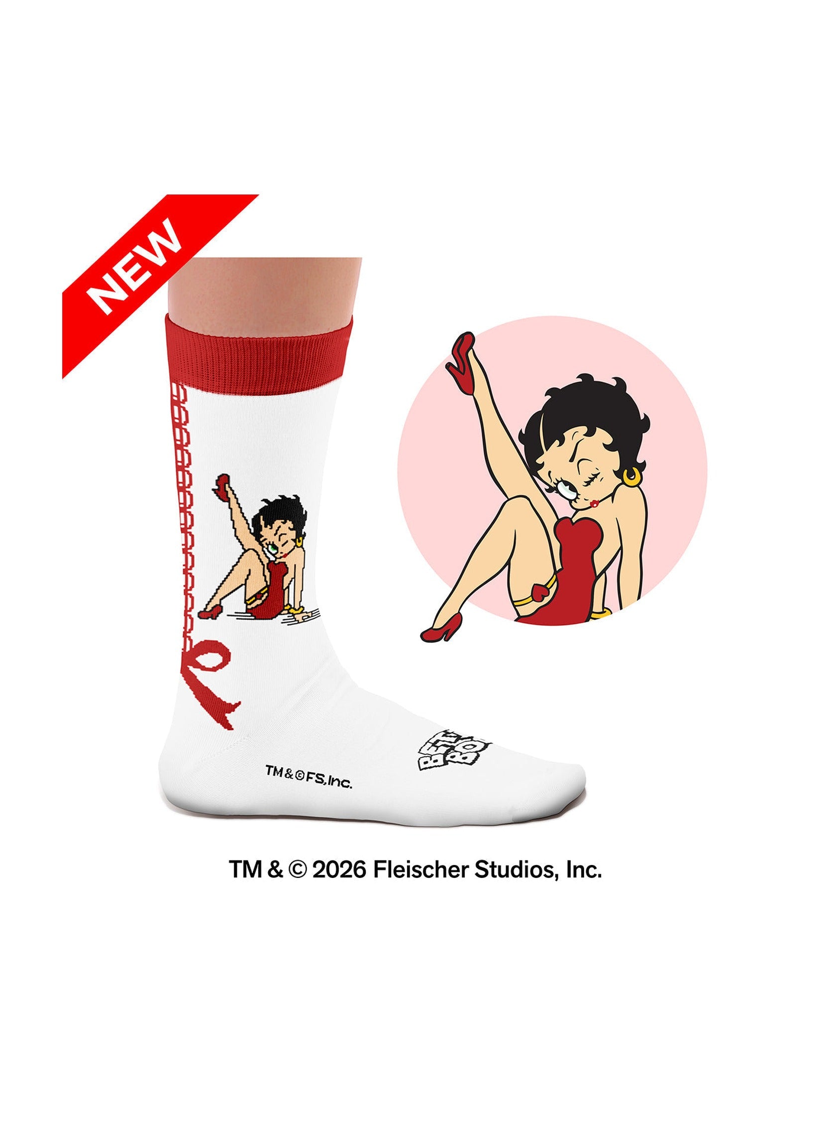 Chaussettes Betty Boop, Pin-Up