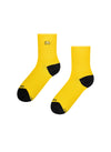 Chaussettes Côtelées Cyclisme Jaune - Dedoles