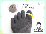 Socquettes 5 Doigts Antidérapantes pour Hallux Valgus