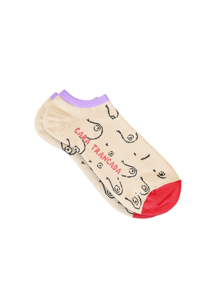Socquettes Coton Bio Poitrines, Cara Trancada - Sock Affairs